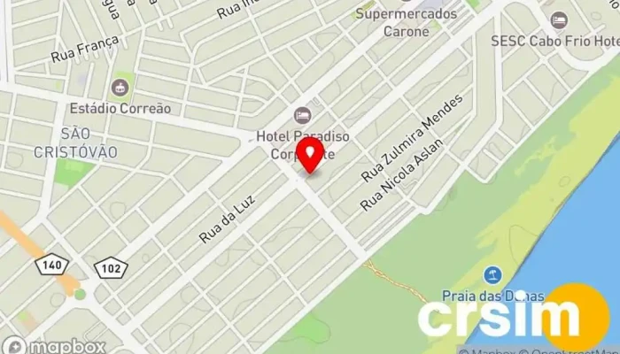 mapa de Mariana Boutique Loja de moda feminina, Loja de Roupa, Loja de roupas para ocasiões formais, Loja de roupas com tamanhos especiais em Cabo Frio
