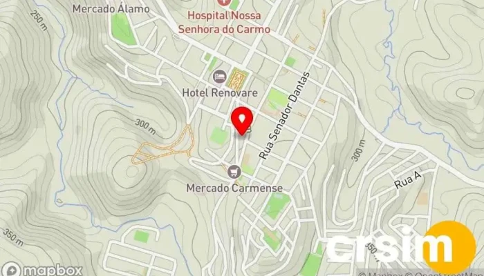 mapa de Mary Modas Loja de Roupa em Carmo