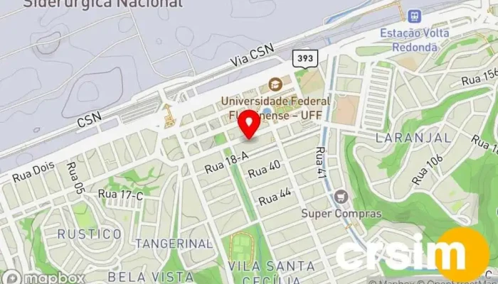 mapa de Medida Exata Loja de moda feminina em - Loja 01 - Vila Santa Cecília