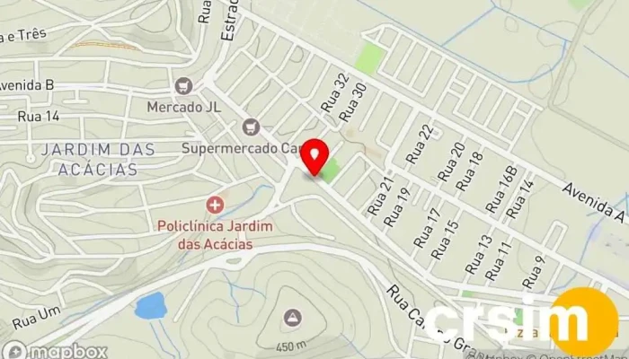 mapa de Mercado Familiar Mercado, Supermercado em Porto Real