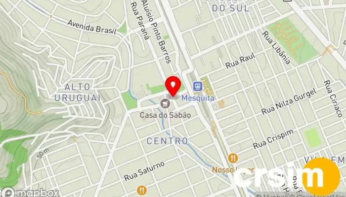 mapa de Mesquita  em Mesquita