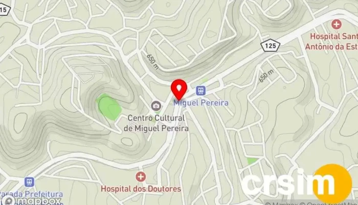 mapa de Miguel Pereira  em Miguel Pereira