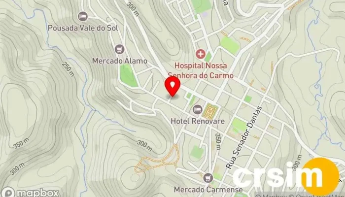 mapa de Milena Flores Floricultura em Carmo