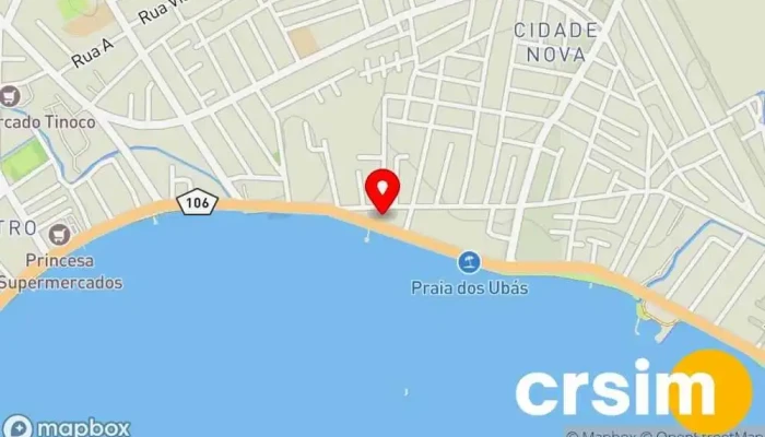 mapa de Miranda Material de Construção Loja de materiais de construção em Iguaba Grande