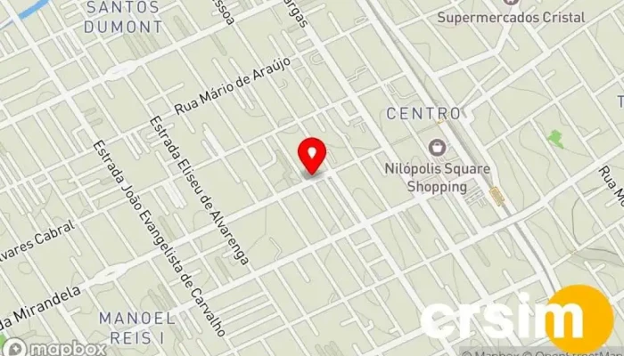 mapa de Mirandela Surf Comércio de Roupas Loja de Roupa em Nilópolis