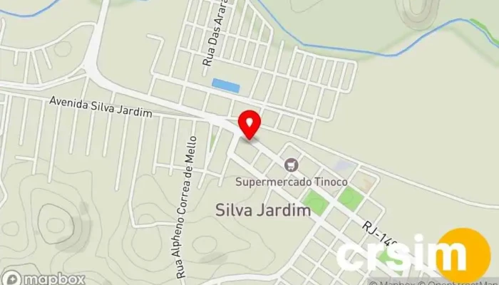 mapa de Miscelânea Brechó e Bazar Brechó em Silva Jardim
