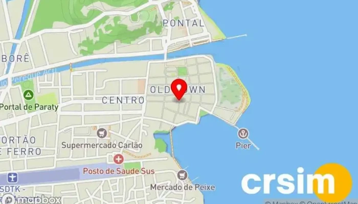 mapa de Montañita Cafés Especiais Cafeteria, Torrefação de café em Paraty