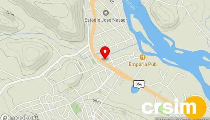 mapa de Motokinha Loja de peças para motocicletas em Italva