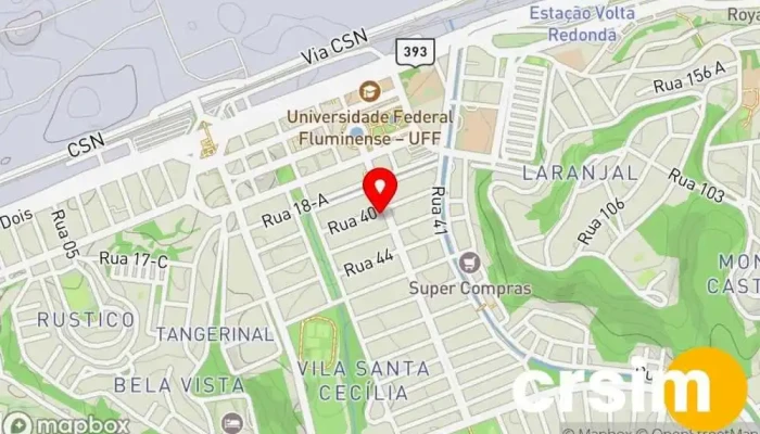 mapa de Multicoisas - Volta Redonda Loja de artigos domésticos em - Vila Santa Cecília
