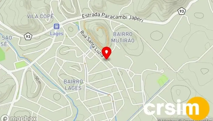 mapa de Multimarcas GvK Loja de roupas para atividades externas em Paracambi