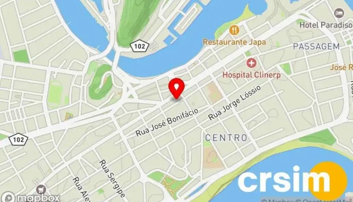 mapa de Nação Rubro-negra Loja de roupas esportivas em Cabo Frio