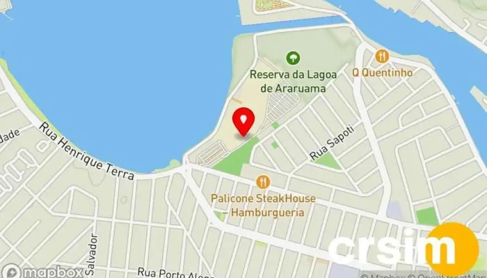mapa de Nação Rubro-negra Loja de roupas esportivas em Cabo Frio