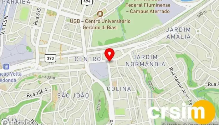 mapa de Nalin Volta Redonda Loja de Roupa em - Centro