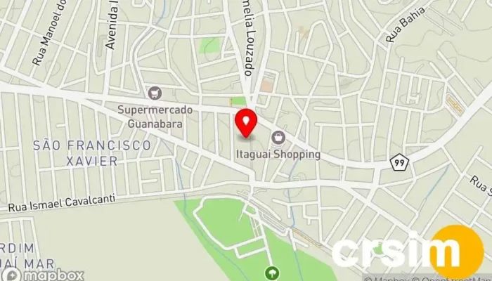 mapa de Namiki Music Loja de Instrumentos Musicais em Itaguaí