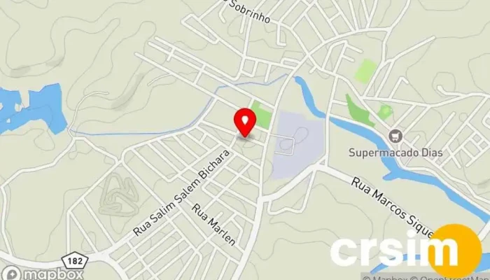 mapa de NatuFitness Loja de vitaminas e suplementos, Loja de roupas esportivas em Carapebus