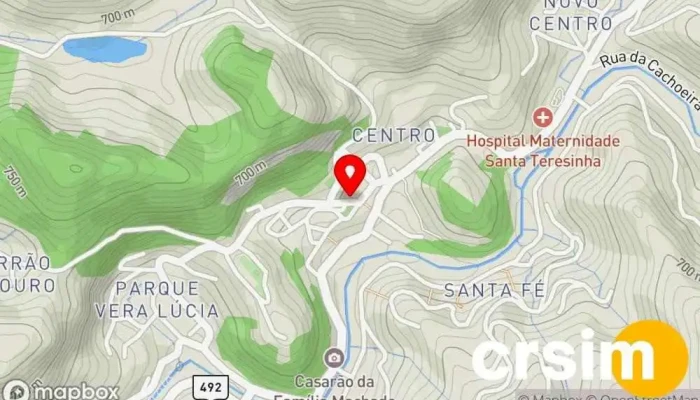 mapa de Novesete Loja de Roupa em São José do Vale do Rio Preto