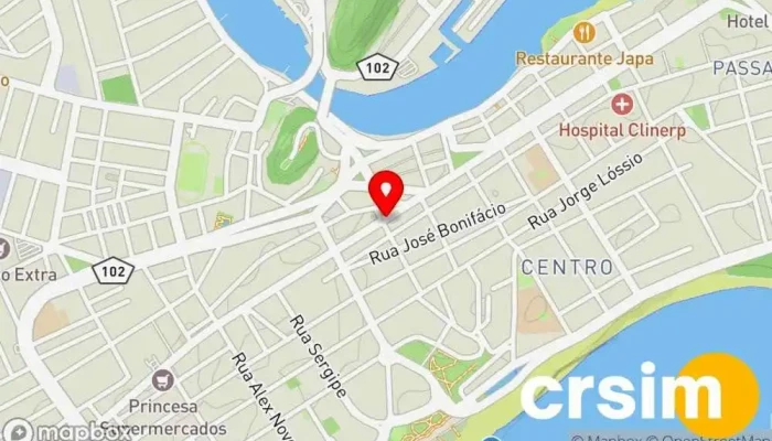 mapa de NovoLare Cabo Frio Loja de eletrodomésticos em Cabo Frio
