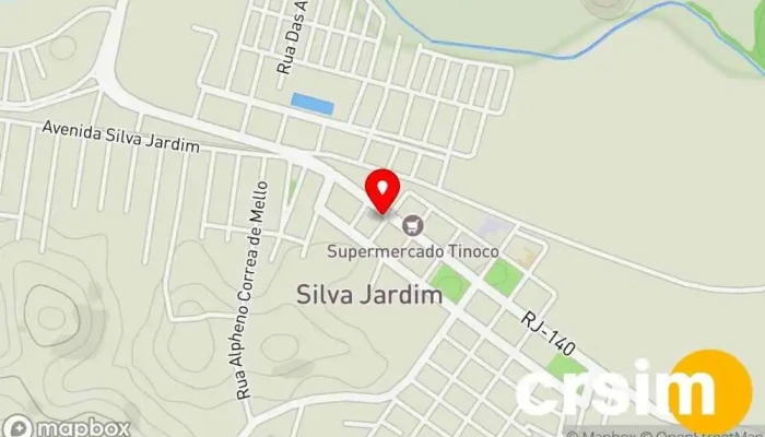 mapa de Nutrisilva Loja de ração em Silva Jardim
