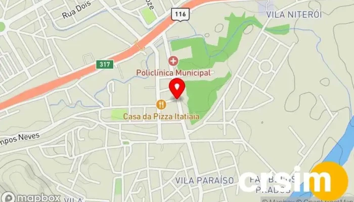 mapa de Nuzz GRIFES Loja de Roupa em Itatiaia