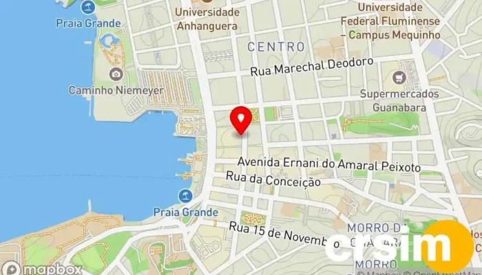 mapa de Objetiva - Niterói 1 Loja de Roupa, Loja de roupas de cama, Loja de moda infantil, Loja de moda masculina, Loja de moda feminina em Niterói