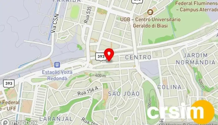 mapa de Objetiva - Volta Redonda Loja de Roupa em - São João