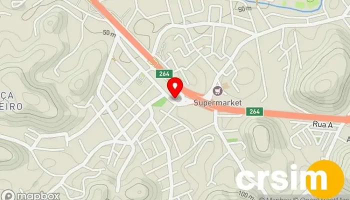 mapa de Oficina de Caseado e Botão Loja de roupas de designer em Rio Bonito