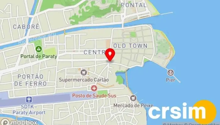mapa de One Store - Castelinho Loja, Loja de camisetas em Paraty