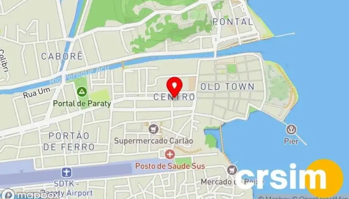 mapa de Opinião calçados Loja, Loja de calçado em Paraty