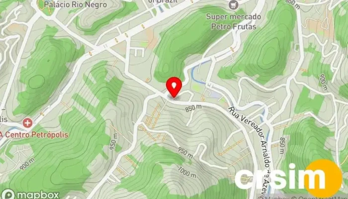 mapa de Opus Brasil (Grupo Pássaro Livre) Loja de moda masculina em Petrópolis