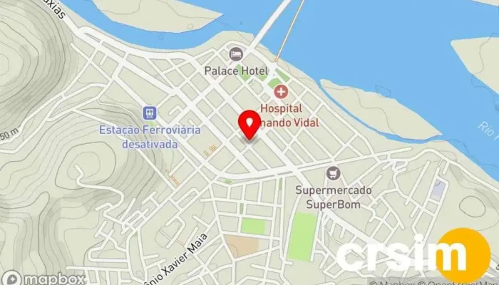 mapa de Padaria Cezário Padaria, Cafeteria, Confeitaria em São Fidélis
