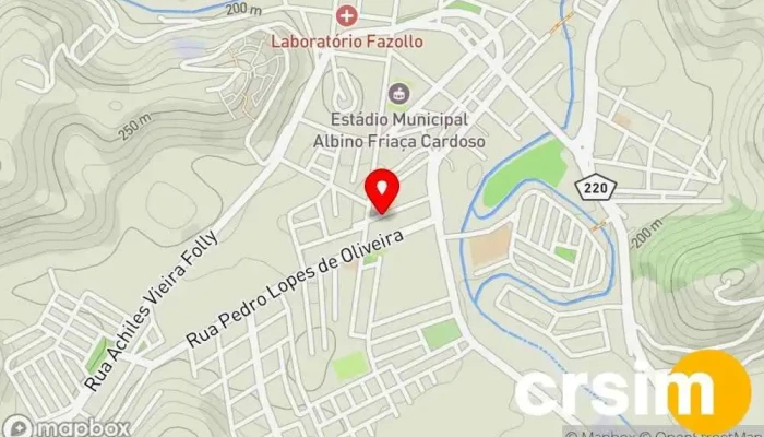 mapa de Padaria Pardal Padaria em Porciúncula