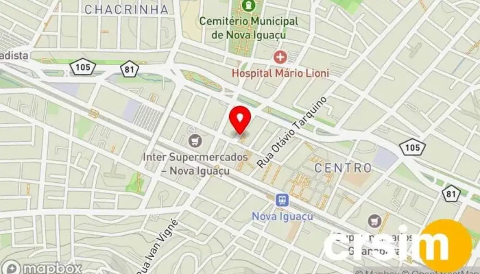 mapa de Panthay Loja de Roupa em Nova Iguaçu