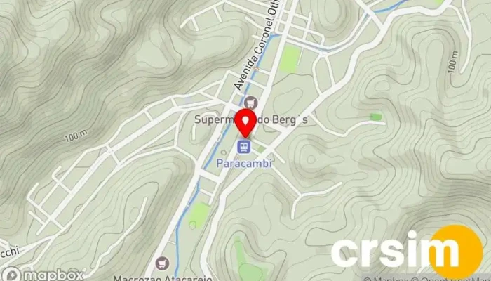 mapa de Paracambi Estação de trem em Paracambi