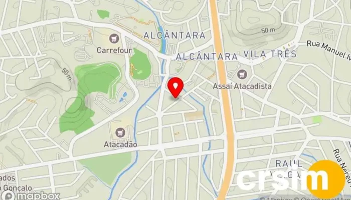mapa de PERTH - MODA PRAIA E FITNESS [ALCÂNTARA] Loja de roupas de praia em São Gonçalo