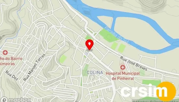 mapa de Pinheiral  em Pinheiral