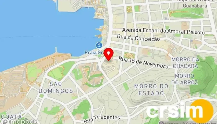 mapa de Plaza Shopping Shopping center em Niterói