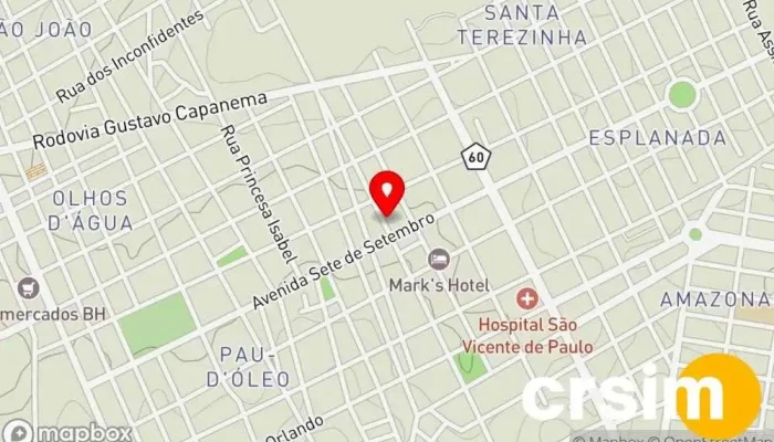 mapa de Plena Moda Feminina Loja de moda feminina em - CENTRO