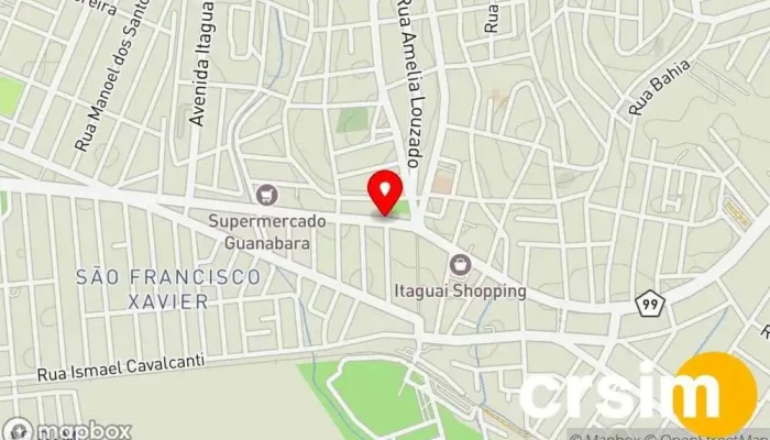 mapa de Ponto Mix Loja de Roupa em Itaguaí