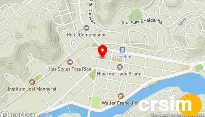 mapa de Pontofrio Loja em - Centro
