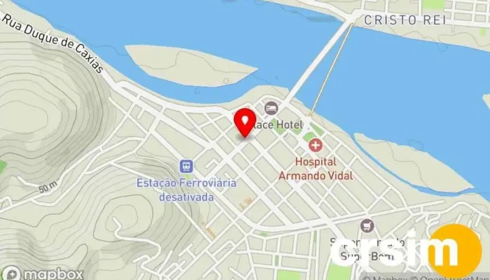 mapa de Portucalles Eletrodomésticos Loja de móveis em São Fidélis