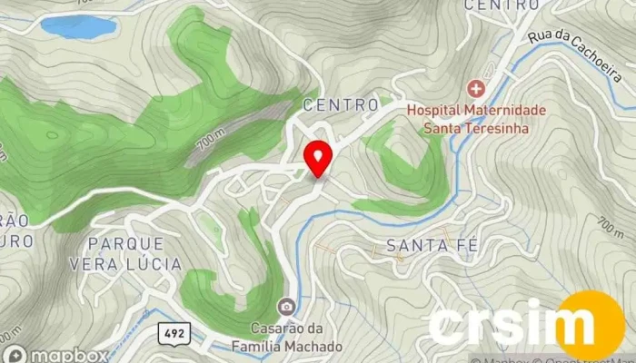 mapa de POSSE DO CORPO FITNESS Loja de roupas esportivas em São José do Vale do Rio Preto