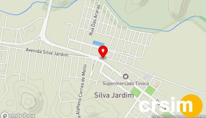 mapa de Posto Ipiranga Posto de combustível, Loja de peças para motocicletas, Serviço de troca de óleo, Loja de peças para carros de corrida em Silva Jardim