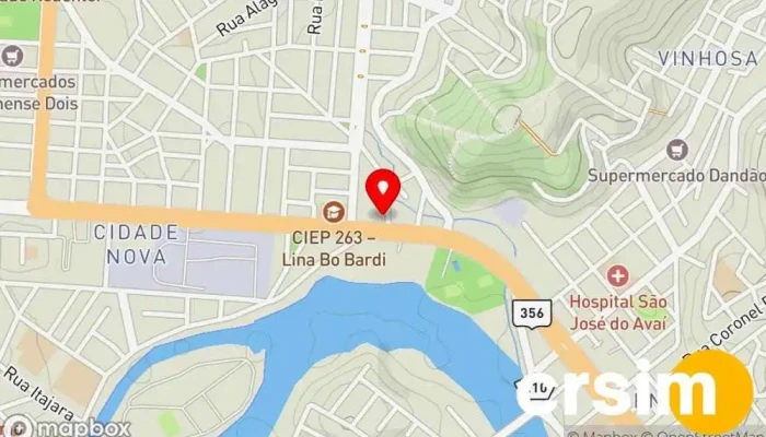 mapa de POSTO TRIANGULO ITAPERUNA LTDA Fornecedor de combustível, Loja em Itaperuna