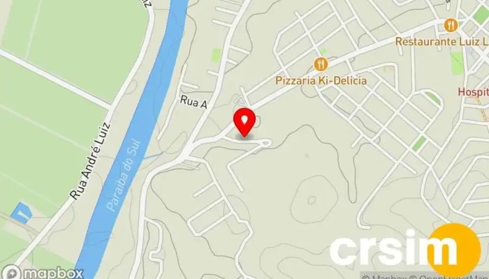 mapa de Pousada do Duque. Hotel em Quatis
