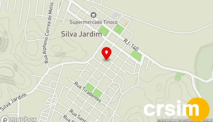 mapa de Pousada Ipuca Pousada, Hotel em Silva Jardim