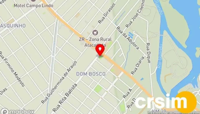 mapa de Praça do Km 40 Parque municipal em Seropédica