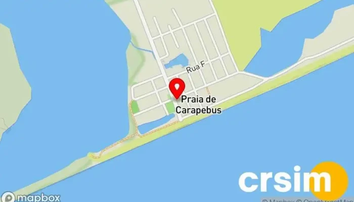 mapa de Praia de Carapebus Praia em Carapebus