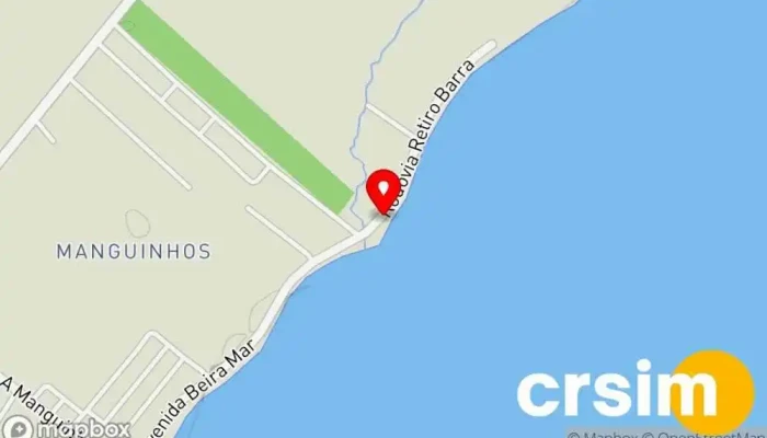 mapa de Praia de Guriri Praia em São Francisco de Itabapoana
