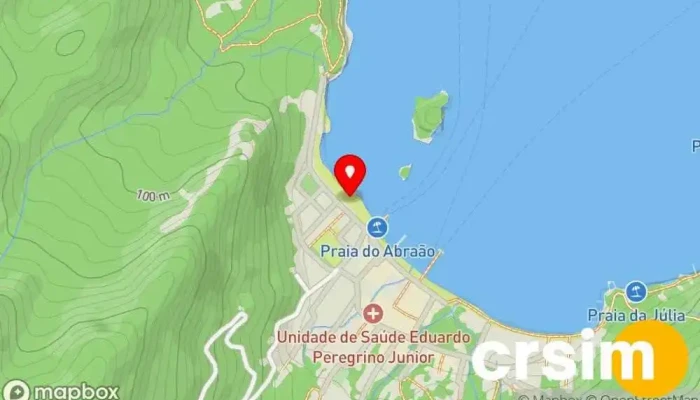mapa de Praia do Abrãao Praia em Rio de Janeiro