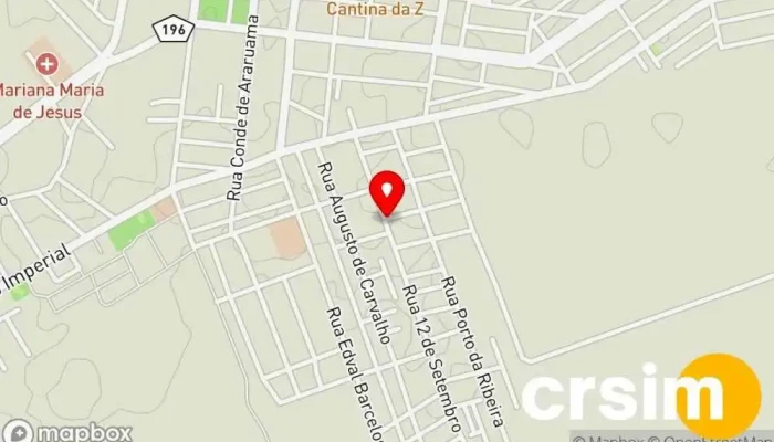 mapa de Preguinho Bike Loja de bicicleta em Quissamã